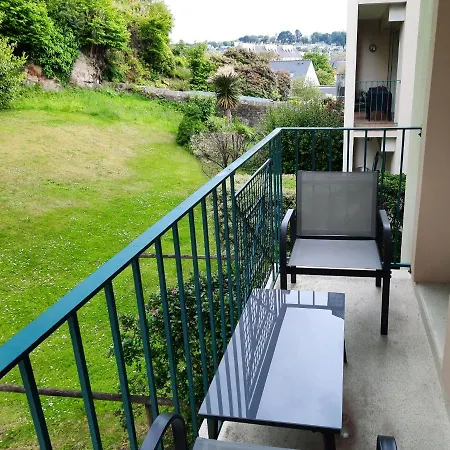 La Poterie - Appartement Avec Balcon Et Parking Prive Quimper Exterior foto